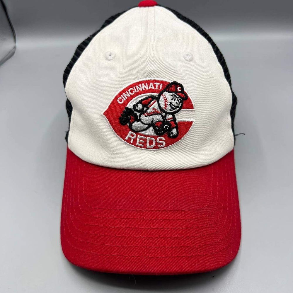 Cincinnati Reds Trucker Hat Men White‎ Red American Needle MLB Snap Back Cap